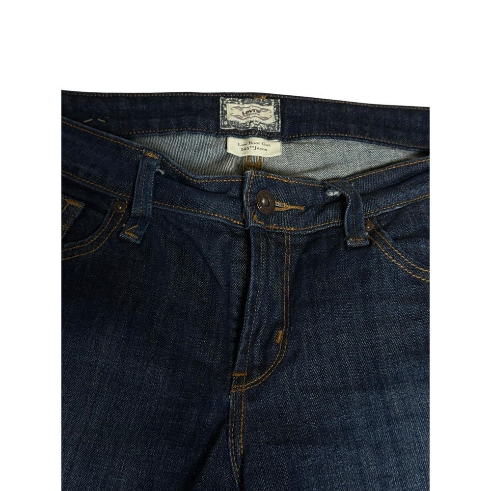 Levi Signature Jeans Women's  low boot cut 545 dark wash casual western size 8 - Picture 4 of 13